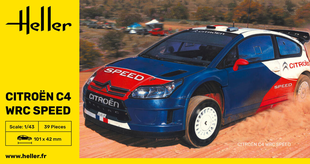 Heller 80117 - Citroen C4 WRC Speed 1/43rd Scale